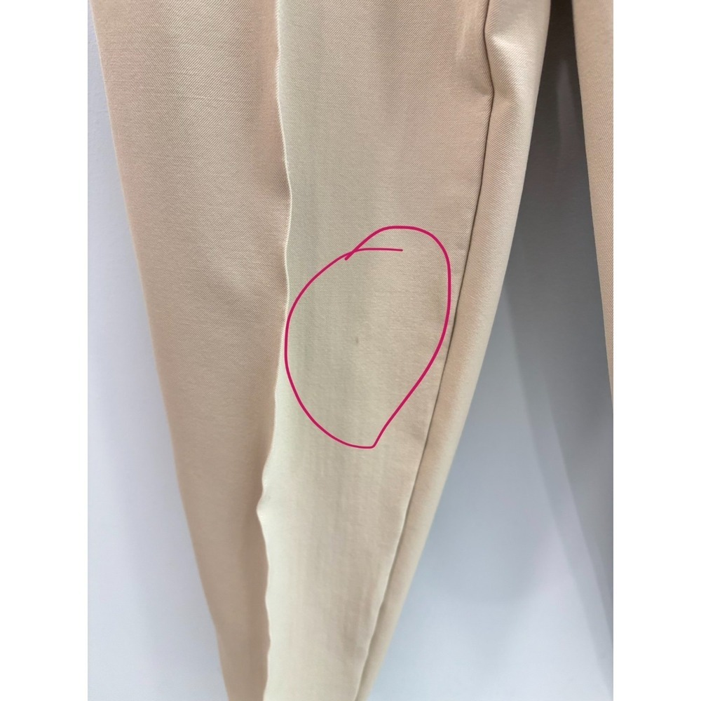 Womens Beige Wool Blend Dress Pants Size 6 High Rise Slim Ankle Career - Picture 6 of 11